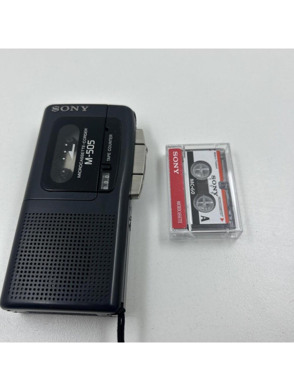 Sony M-505 Microcassette-corder - Cassette Recording  W/ Sony Micro Cassette